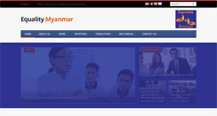 Desktop Screenshot of equalitymyanmar.org