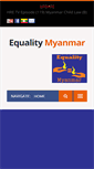 Mobile Screenshot of equalitymyanmar.org