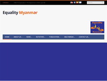 Tablet Screenshot of equalitymyanmar.org